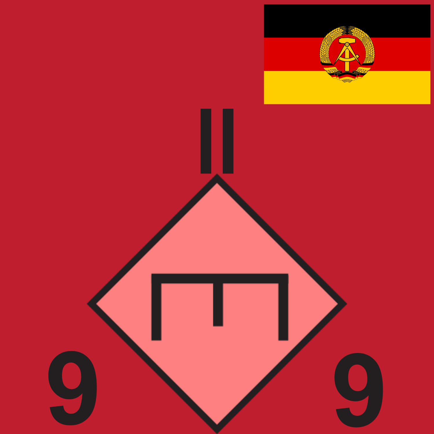 RED GDR 9 ENG BN 1989